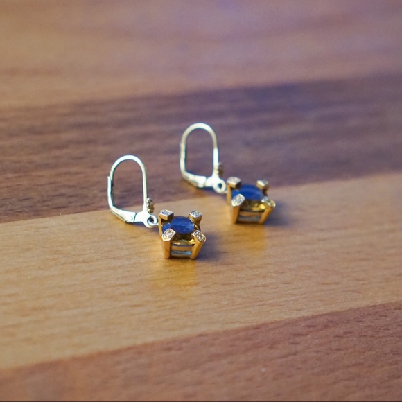 [SOLD] EUC Lori Bonn Topaz Earrings - Picture 2 of 3